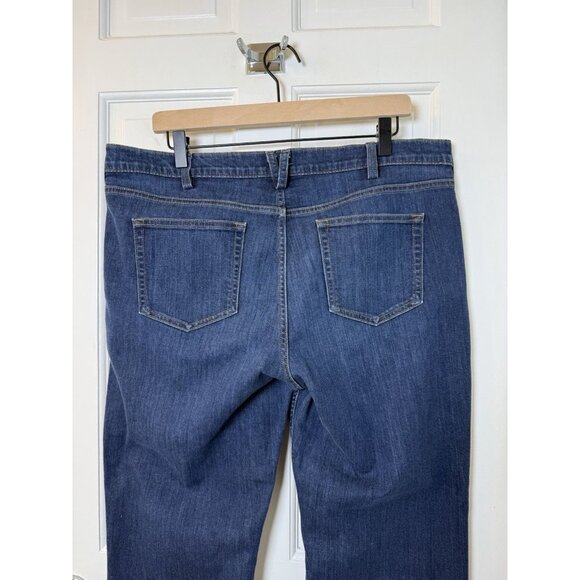 Duluth Trading Women’s Bootcut Jeans Dark Wash Size 16 - Picture 5 of 11